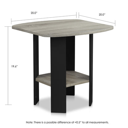 Simple Design End Table, Set of Two