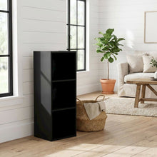 Wooden Bookcase in Walnut Finish with Adjustable Shelves