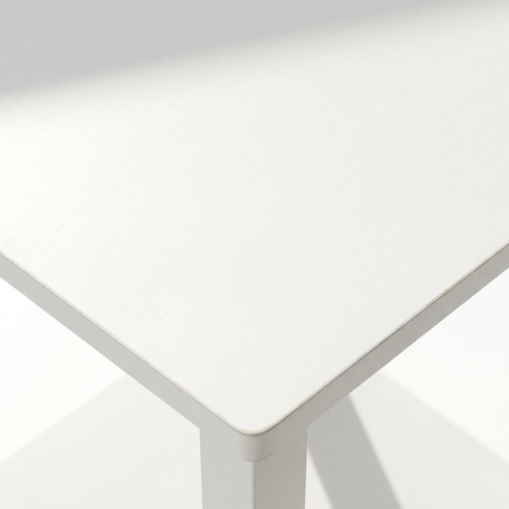 White Nightstand Set with Wooden Finish and Modern Design