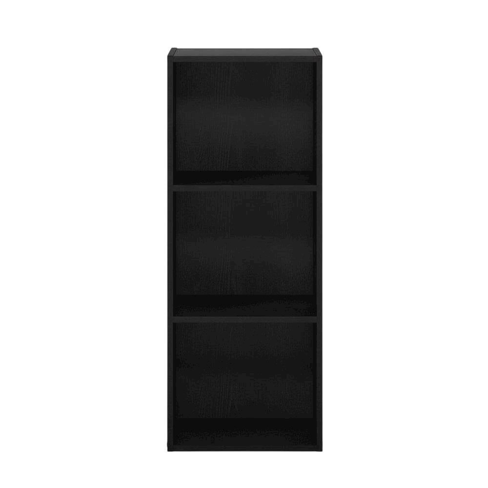 Wooden Bookcase in Walnut Finish with Adjustable Shelves