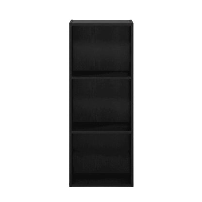 Wooden Bookcase in Walnut Finish with Adjustable Shelves