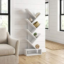 Wooden bookcase with simple design and sturdy construction