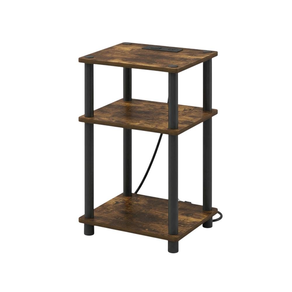 Wooden open storage nightstand with sleek design and durable construction