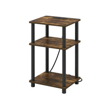 Wooden open storage nightstand with sleek design and durable construction