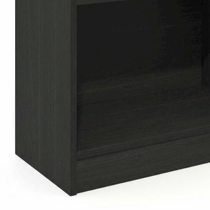 Espresso 5-Tier Bookcase with Adjustable Shelves, Tall Home Library Storage