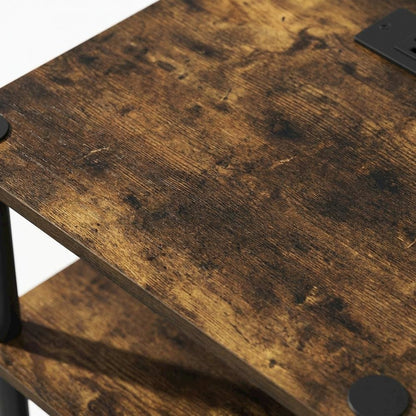 Wooden open storage nightstand with sleek design and durable construction