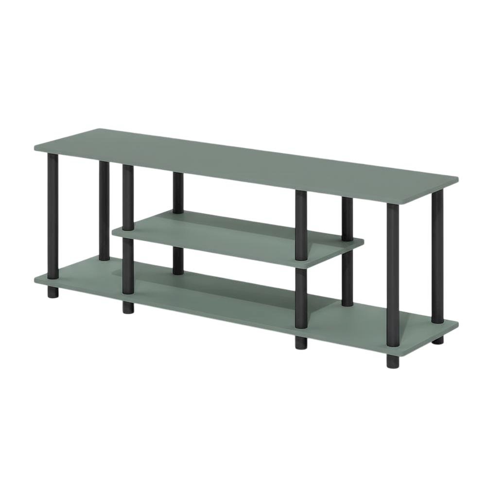 Sage Green 3-Tier Entertainment Center, TVs up to 50 Inches, Engineered Wood