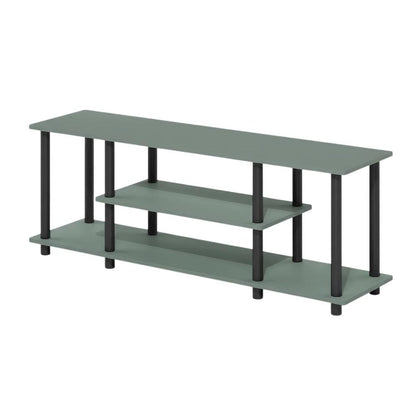 Sage Green 3-Tier Entertainment Center, TVs up to 50 Inches, Engineered Wood