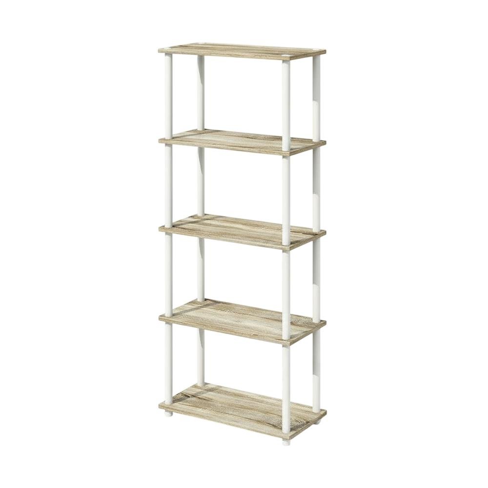 Wooden bookcase with clean design and sturdy construction