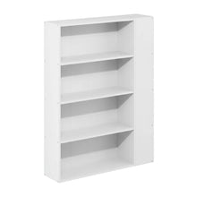 Wooden Bookcase with Open Shelving for Home Office and Living Room