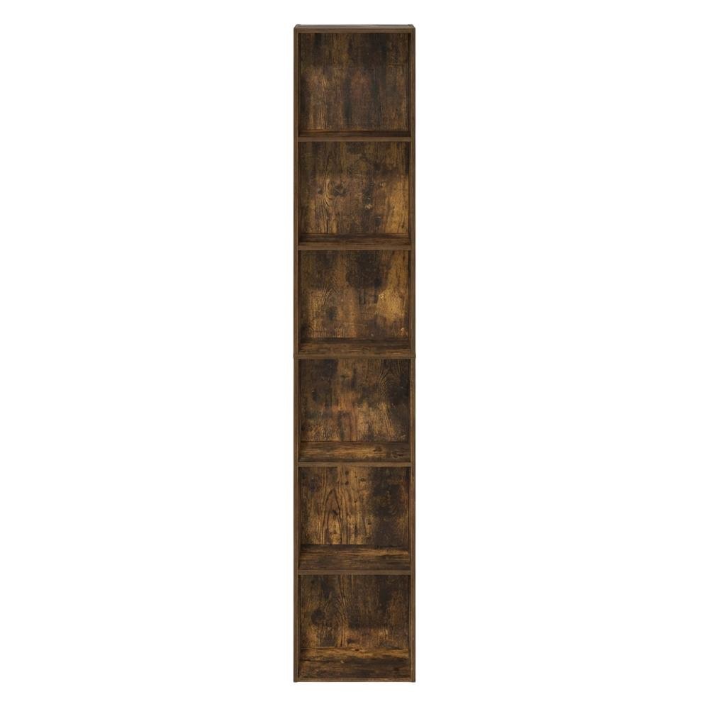 Wooden bookcase with sleek design for versatile storage