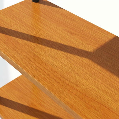 Wood Bookcase with Adjustable Shelves and Sturdy Construction
