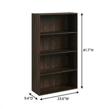 Wooden bookcase with sturdy structure and elegant finish
