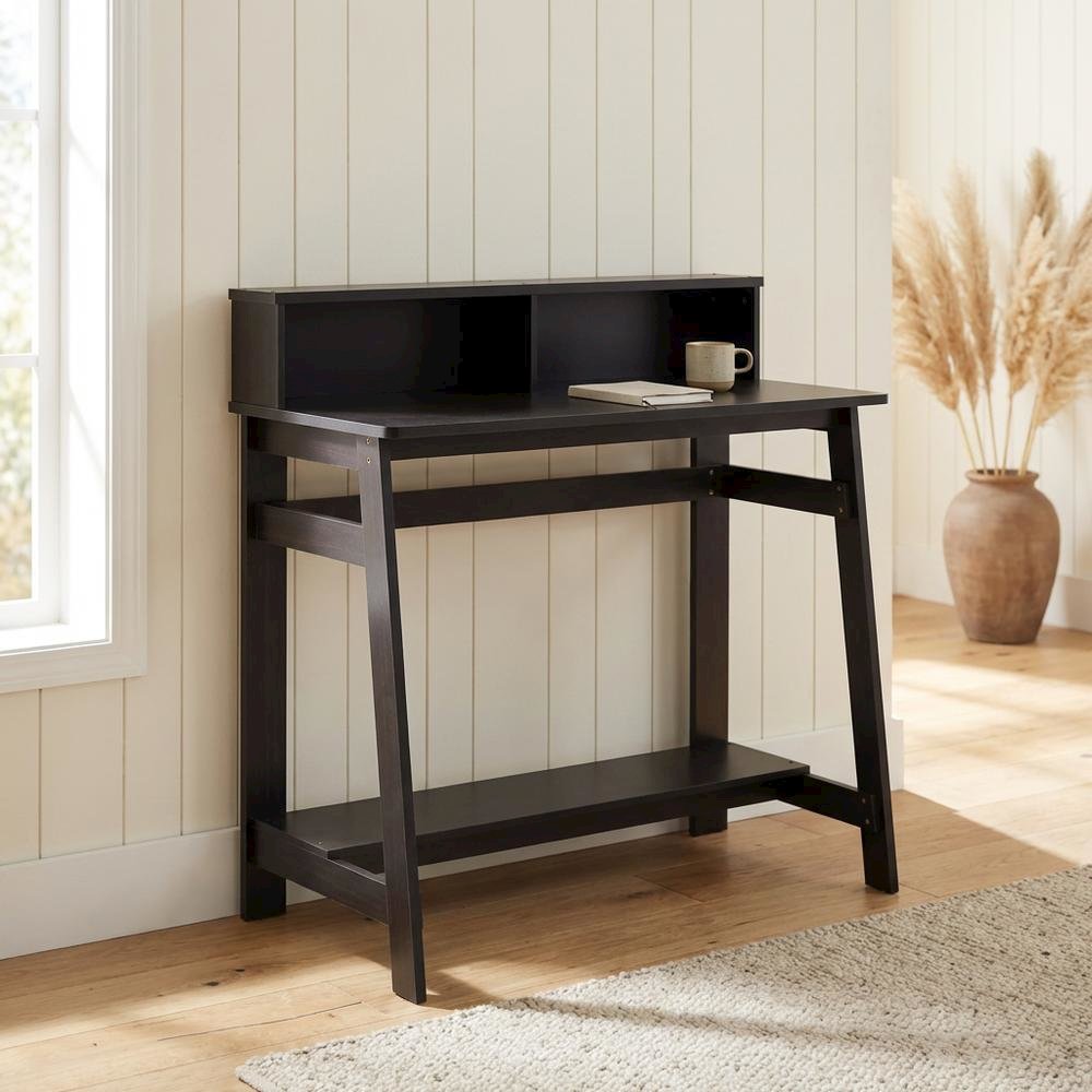 Espresso A Frame Computer Desk with Sleek Design and Sturdy Construction