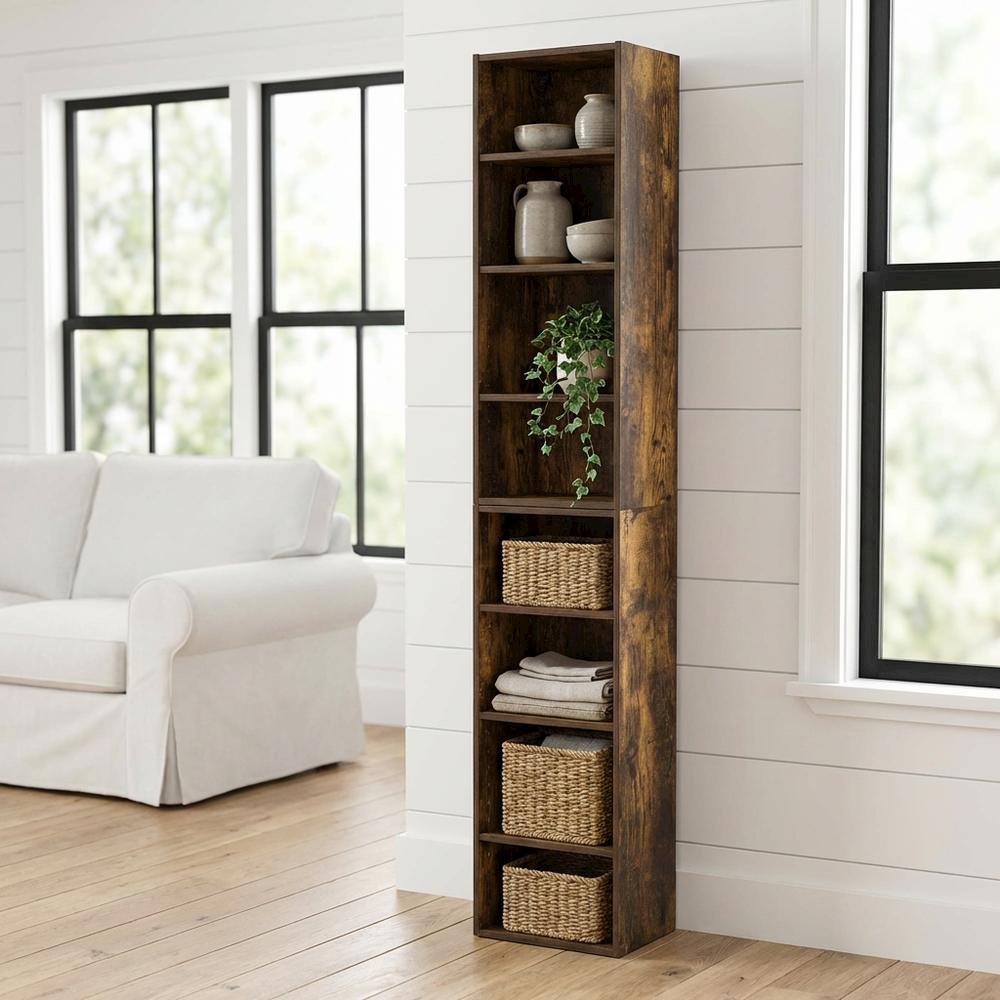 Wooden Bookcase in Classic Finish for Home & Office Storage