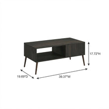 Espresso Mid Century TV Stand for TVs up to 40 inches with Wood Legs