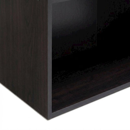 Espresso 3-Tier Open Shelf Bookcase with Modern Design and Sturdy Construction