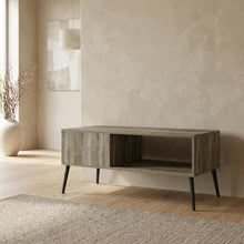 Light Wood Mid Century TV Stand for TVs Up to 40 with Wood Legs