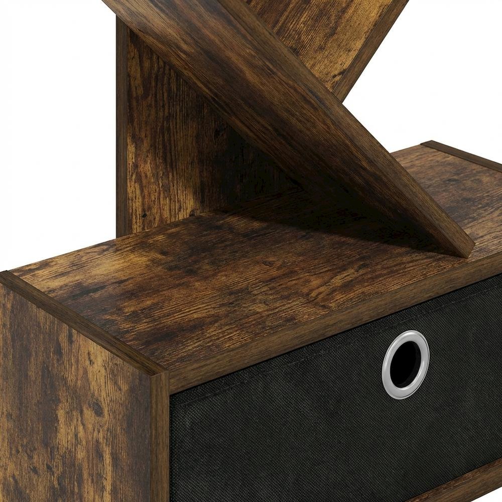 Wooden bookcase with spacious shelves and sturdy construction