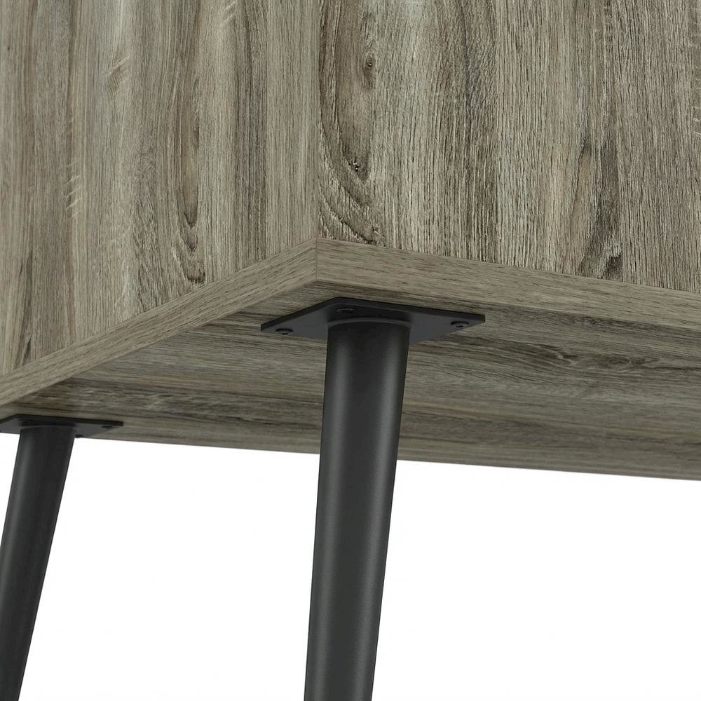 Light Wood Mid Century TV Stand for TVs Up to 40 with Wood Legs