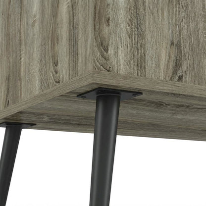 Light Wood Mid Century TV Stand for TVs Up to 40 with Wood Legs