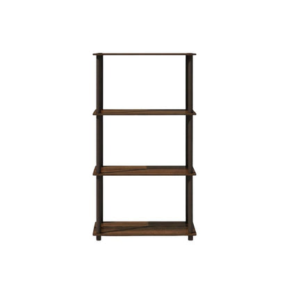 Wooden bookcase with versatile storage for home or office use