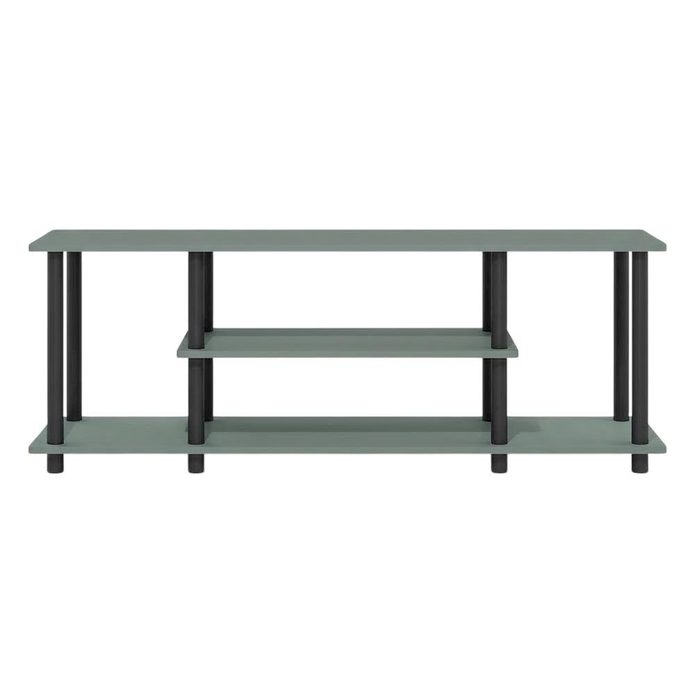 Sage Green 3-Tier Entertainment Center, TVs up to 50 Inches, Engineered Wood