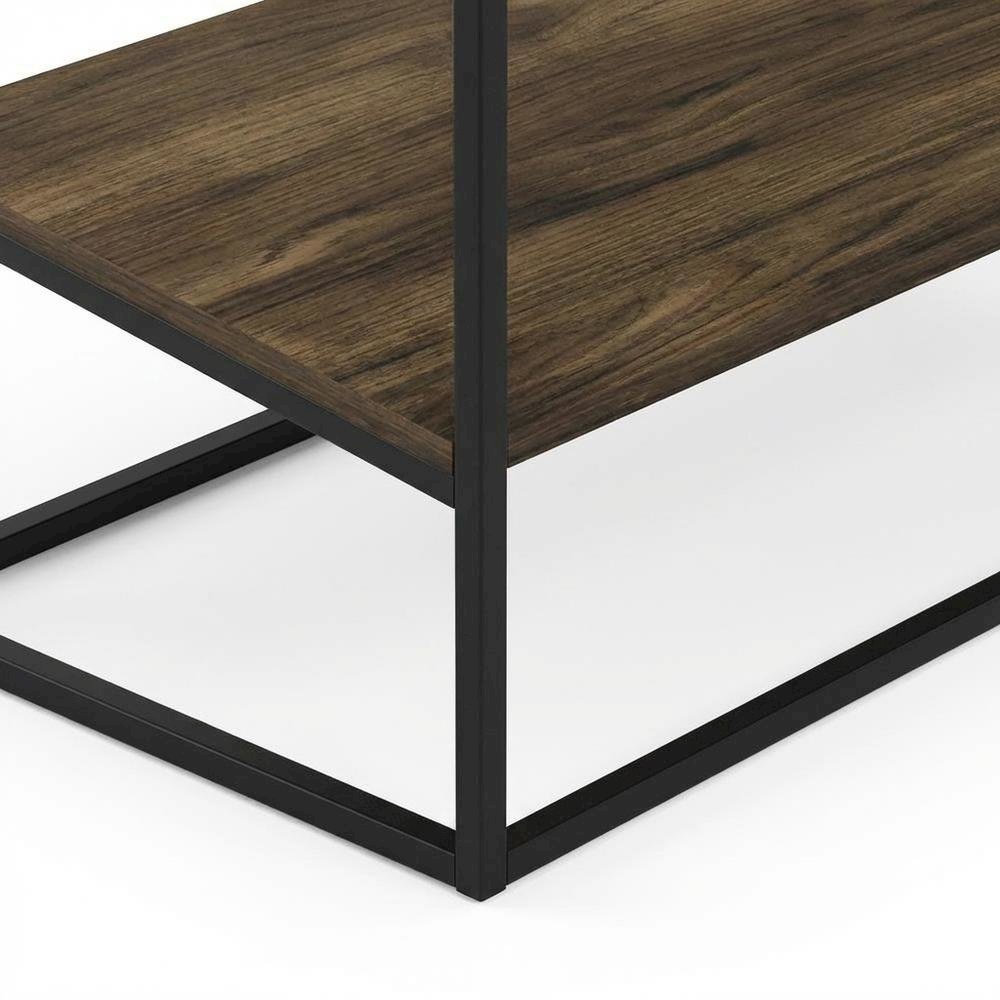 Modern TV Stand, 78-Inch TVs in Columbia Walnut Wood Finish, Spacious Storage