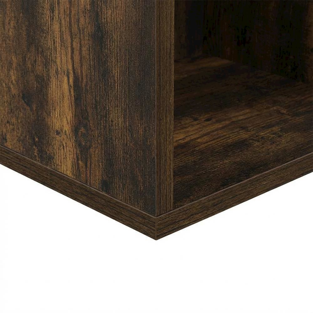 Wooden bookcase with clean design and versatile storage