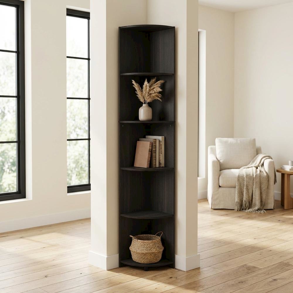 Wooden bookcase with sleek design for home or office storage