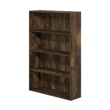 Wooden Bookcase with Sturdy Construction and Space-Saving Design