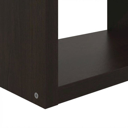 Wooden bookcase with open shelves for versatile storage