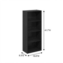 Blackwood 4-Tier Open Shelf Bookcase with Sturdy Wooden Construction