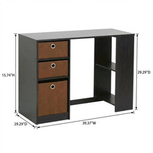 Modern Espresso Computer Desk with Spacious Surface and Sturdy Build