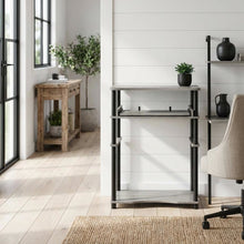 Computer Desk with French Oak Grey/Black Finish for Home Office