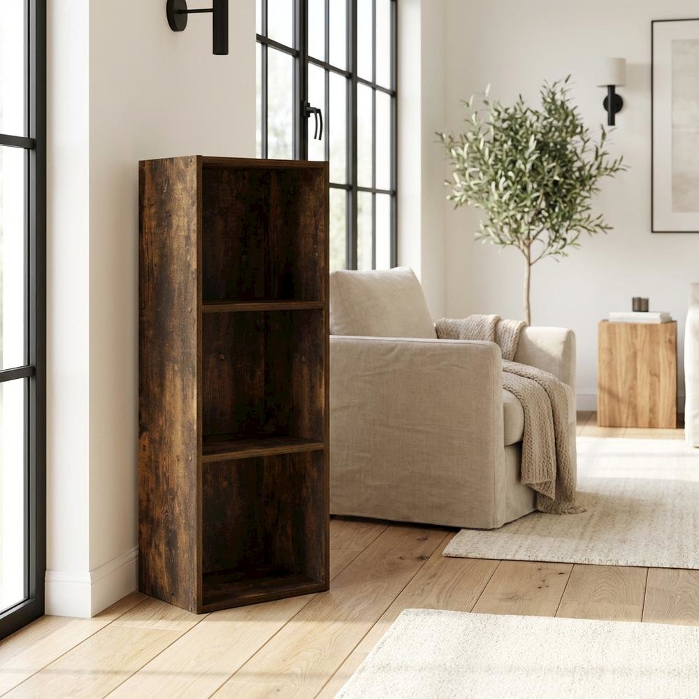Wooden Bookcase with Adjustable Shelves and Durable Design
