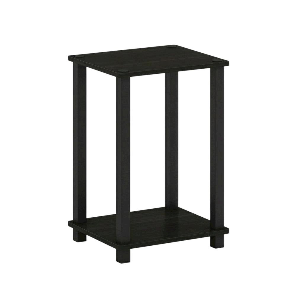 Black Wood Nightstand with Compact Design and Modern Look