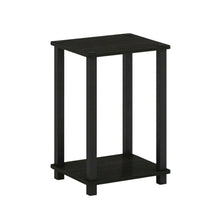 Black Wood Nightstand with Compact Design and Modern Look