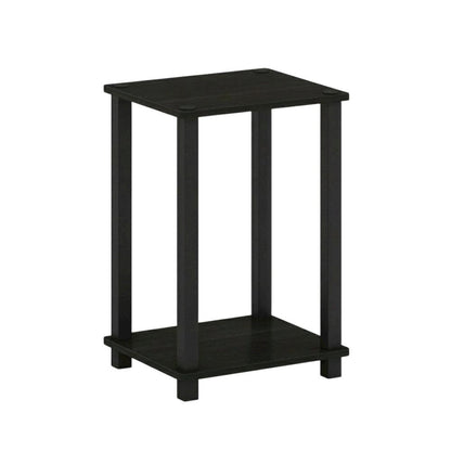 Black Wood Nightstand with Compact Design and Modern Look