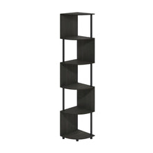 Wooden bookcase with clean design for living spaces