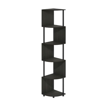 Wooden bookcase with clean design for living spaces