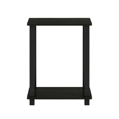 Black Wood Nightstand with Compact Design and Modern Look