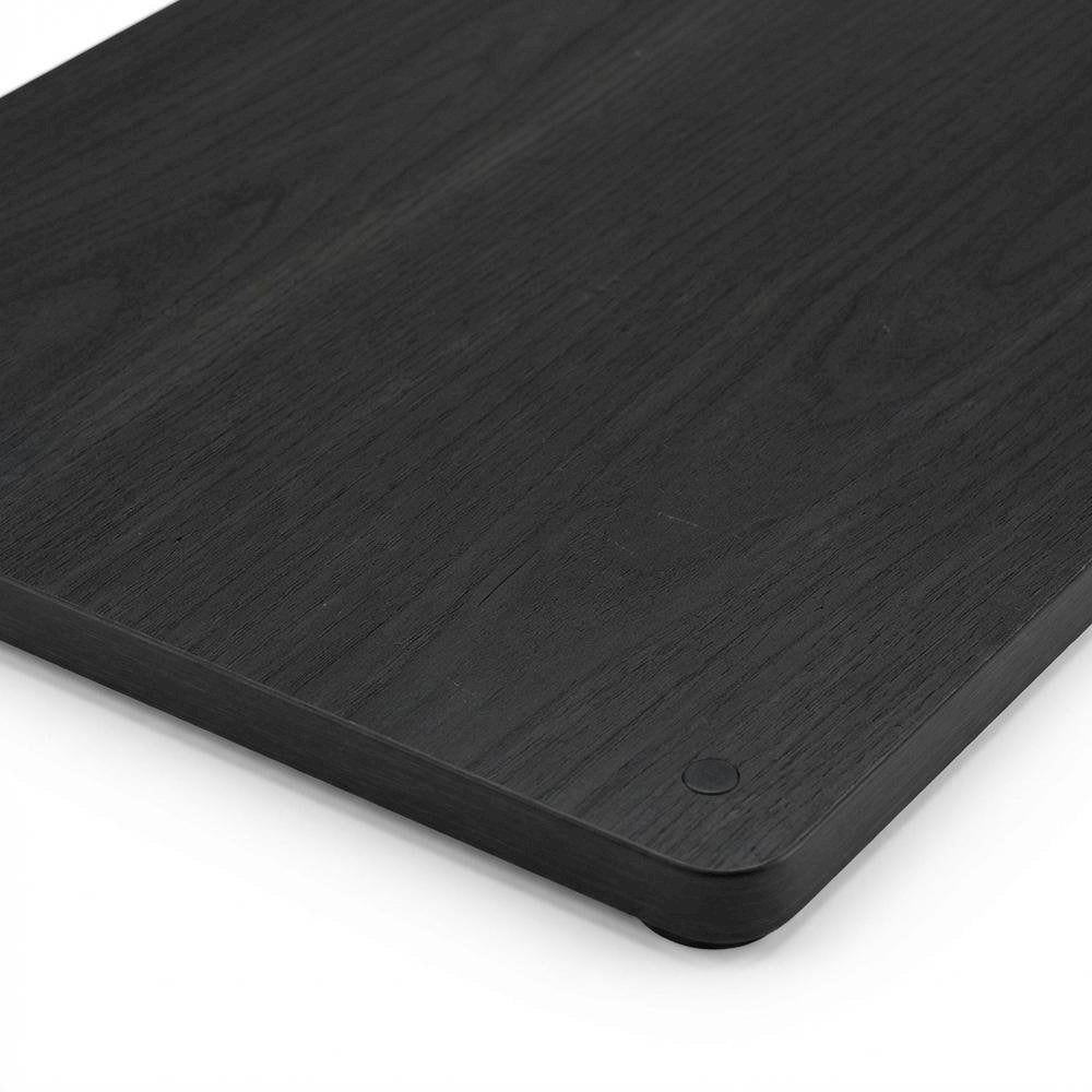 Black Wood Nightstand with Compact Design and Modern Look