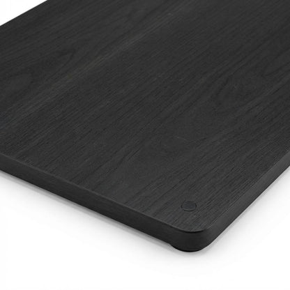Black Wood Nightstand with Compact Design and Modern Look