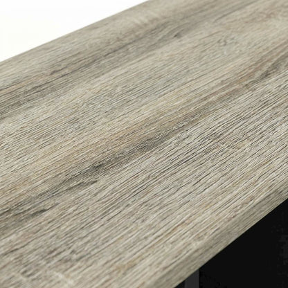 Wooden bookcase with rustic finish for living room or office use