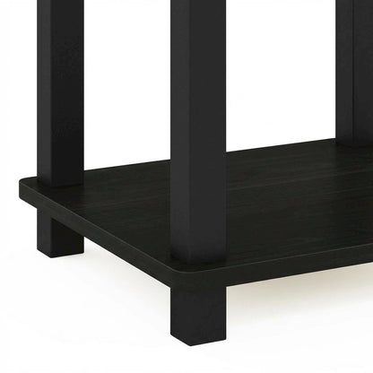 Black Wood Nightstand with Compact Design and Modern Look