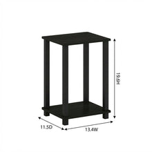 Black Wood Nightstand with Compact Design and Modern Look