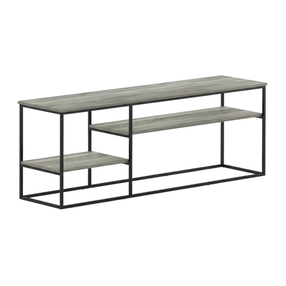Modern TV Stand for 65 Inch TV with Wood Construction and Elegant Grey Finish