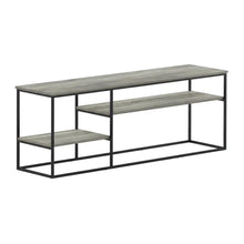 Modern TV Stand for 65 Inch TV with Wood Construction and Elegant Grey Finish