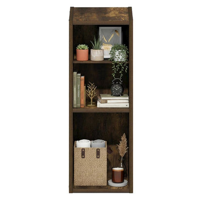 Laminated Engineered Wood Bookcase with Spacious Shelves for Storage